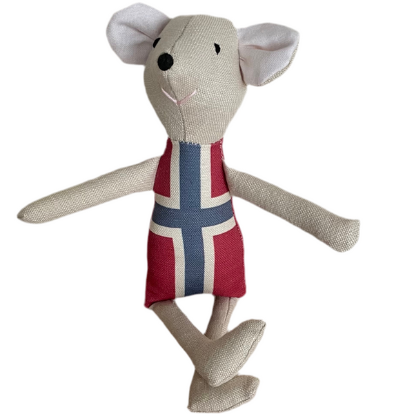 8" Sand Norwegian Flag Mouse