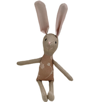 8" Tan Chrysanthemum Bunny in Neutral
