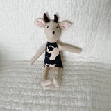 8" Sand Cow in Black