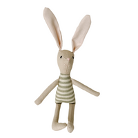 8" Sand Kale Stripe Bunny in Green