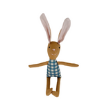 8" Honey Tiny Gingham Bunny in Blue