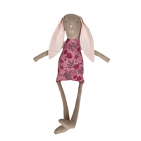 18" Tan Comfrey Rabbit in Mauve
