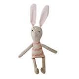 8" Sand RicRac Bunny in Pink