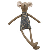 18" Clay Plumeria Mouse in Blue