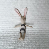 8" Sand Kale Stripe Bunny in Black