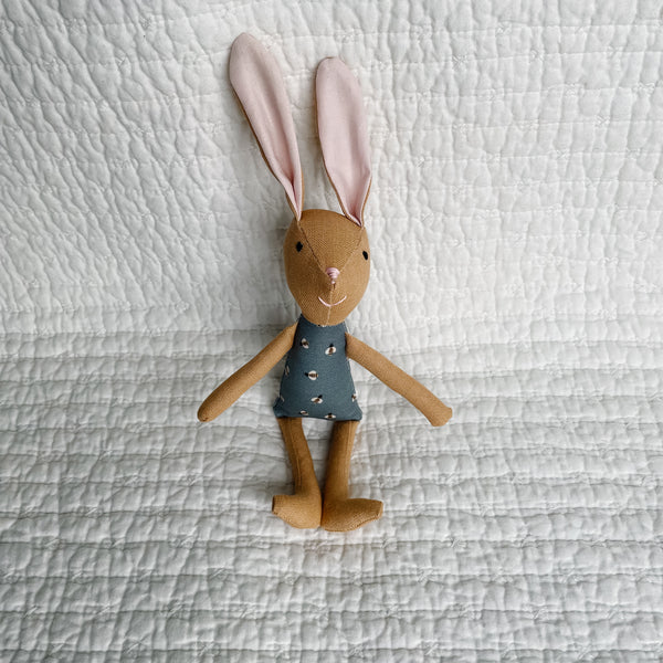8" Honey Bee Bunny in blue