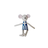 8" Sand Greek Flag Mouse