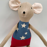 18" Clay Samoan Flag Mouse