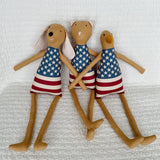 18" Honey USA American Flag Doll