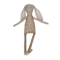 18" Sand Rose Patch Rabbit in Neutral