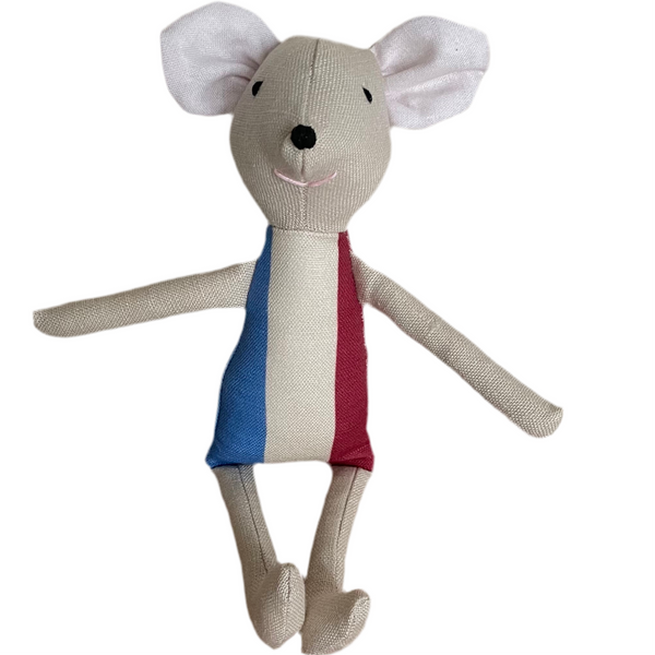 8" Sand French Flag Mouse