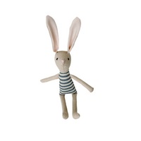 8" Sand Kale Stripe Bunny in Blue