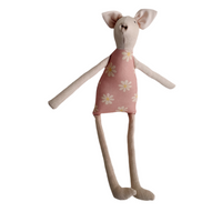 18" Pale Pink Pig in Pink Daisy