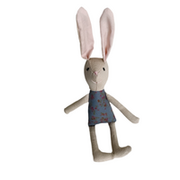 8" Sand Rose Patch Bunny in Blue