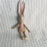 8" Sand Tiny Daisy Bunny in Pale Pink