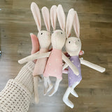 8" Sand Tiny Daisy Bunny in Pale Pink