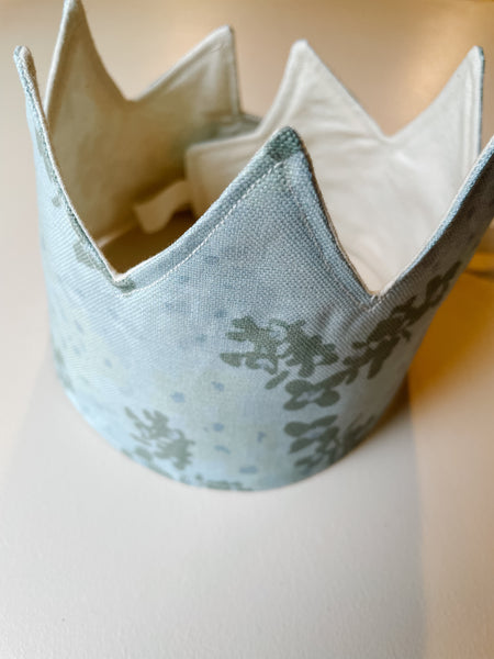 Creative Play Crown in Basil Print
