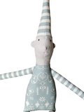 22” Sand Gingerbread Elf in Chalky Teal