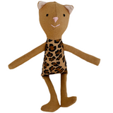 8" Honey Leopard Cat in Leopard Print