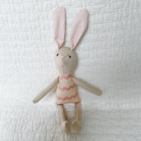 8" Sand RicRac Bunny in Pink
