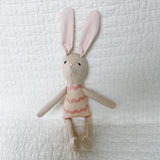 8" Sand RicRac Bunny in Pink