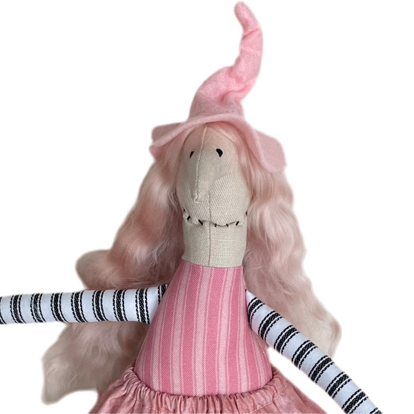 Pink Stripe Witch