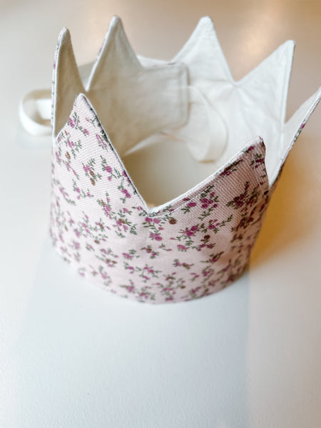 Creative Play Crown in Pink Rose Patch