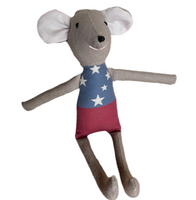 8" Clay Samoan Flag Mouse