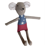 8" Clay Samoan Flag Mouse