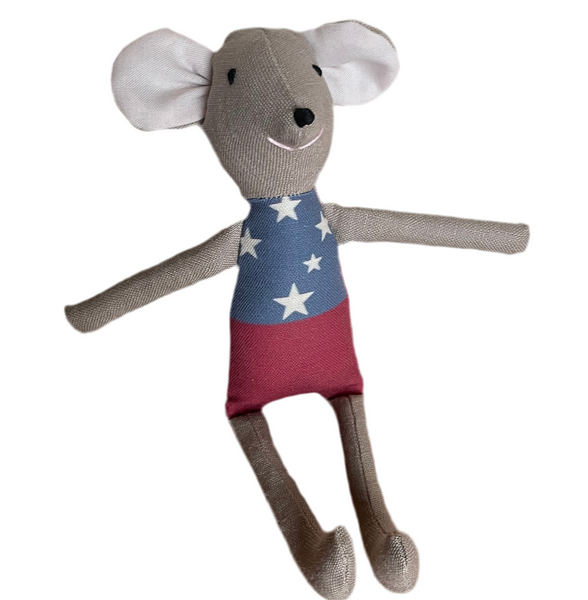 8" Clay Samoan Flag Mouse