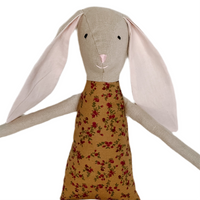 18" Tan Rose Patch Rabbit in Toast