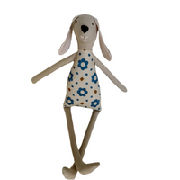 18" Tan Rock Daisy Dog in Blue