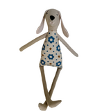 18" Tan Rock Daisy Dog in Blue