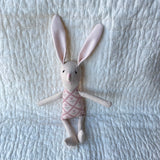 8" Sand Rose Trellis Bunny