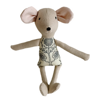 8" Sand Wildflower Mouse in Blue