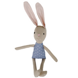 8" Sand Carnation Bunny in Periwinkle Blue