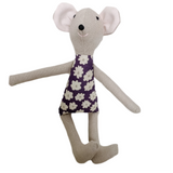 8" Tan Ana Mouse in Purple