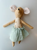 8" Doll Skirt in light green