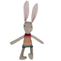 8" Sand Rainbow Bunny
