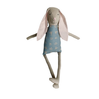 18" Sand Mrs. Rabbit in Blue