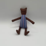8" Brown Bufo Toad in Blue
