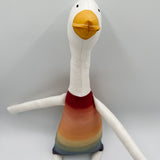 22" Cream Goose in Rainbow