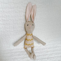 8" Sand RicRac Bunny in Yellow