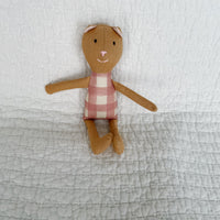 8" Honey Gingham Cat in Pink