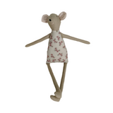 18" Tan Daffodil Mouse in Vintage Pink