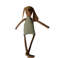 18" Mottled Brown Burdock Dog in Sage Green