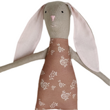 18" Tan Prairie Rabbit in Terra Cotta Pink