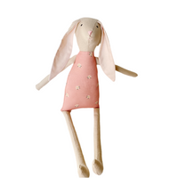 18" Sand Tiny Daisy Rabbit in Pink