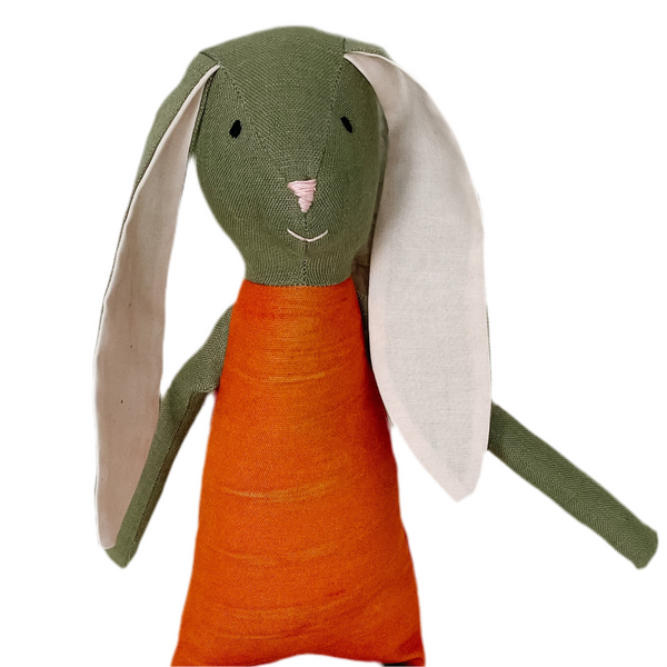 18" Green Carrot Rabbit