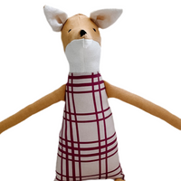 18" Honey Fence Fox in Red